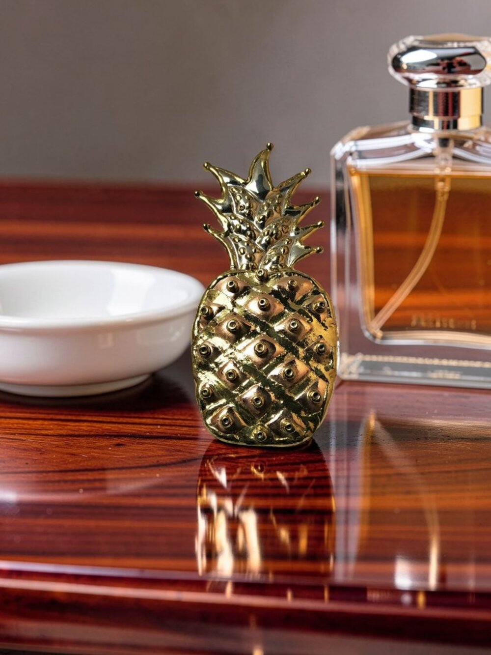 Vintage Gold & Silver Tone Pineapple Brooch/Pendant With gold dot Accents